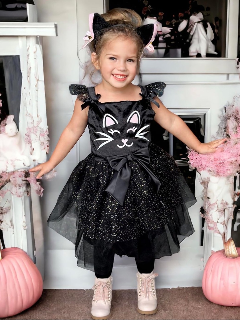 Black Cat Tulle Tutu Dress Cosplay Costume